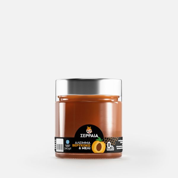 Άλειμμα Βερίκοκο με Μέλι 240g |Χωρίς Ζάχαρη 240g | Σερραία