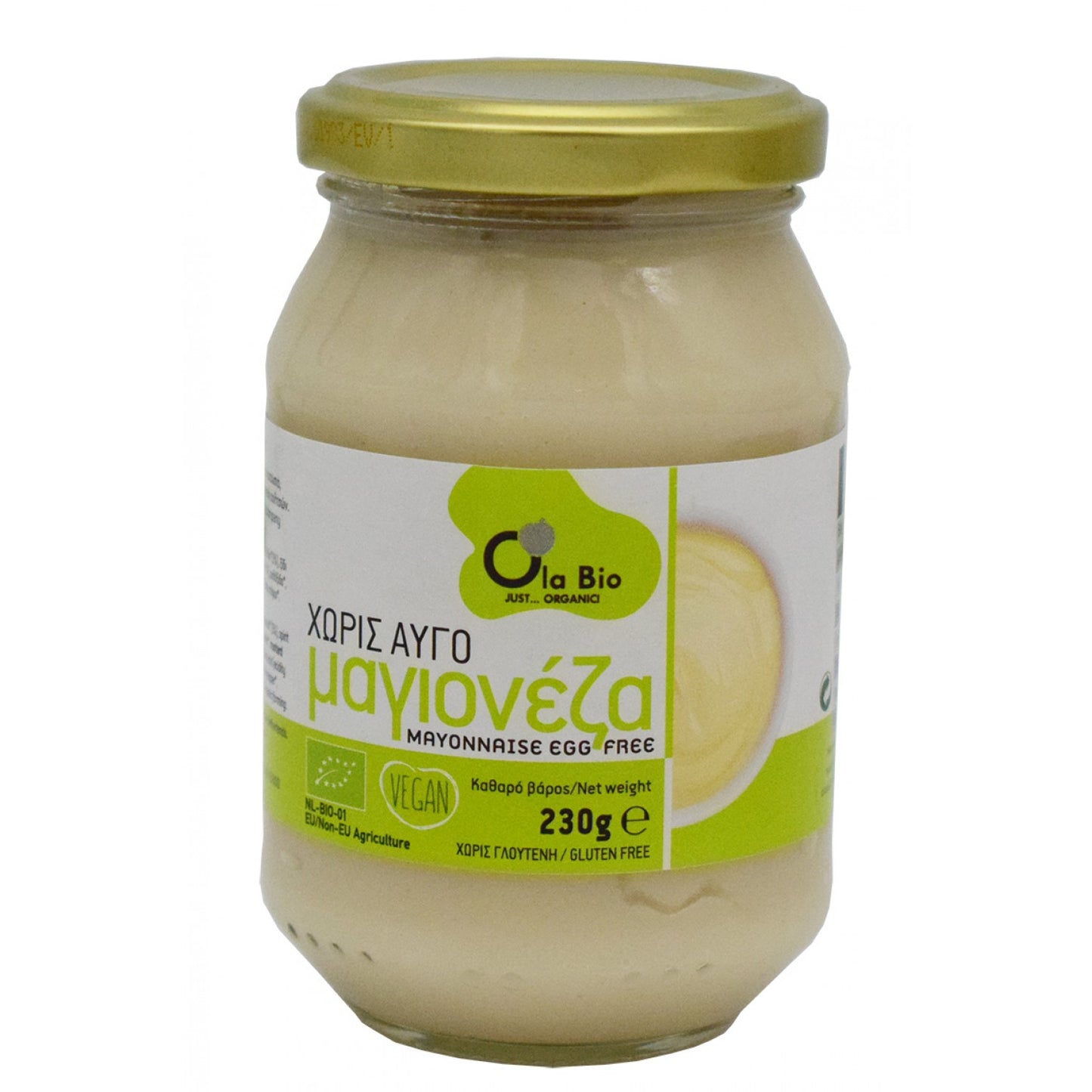 Μαγιονέζα Χωρίς Αυγό ''Ola Bio'' 230γρ