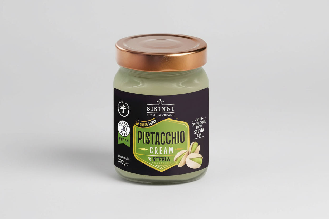 Sisinni Pistacchio Κρέμα με Φυστίκι Κελυφωτό Χωρίς Ζάχαρη 380g