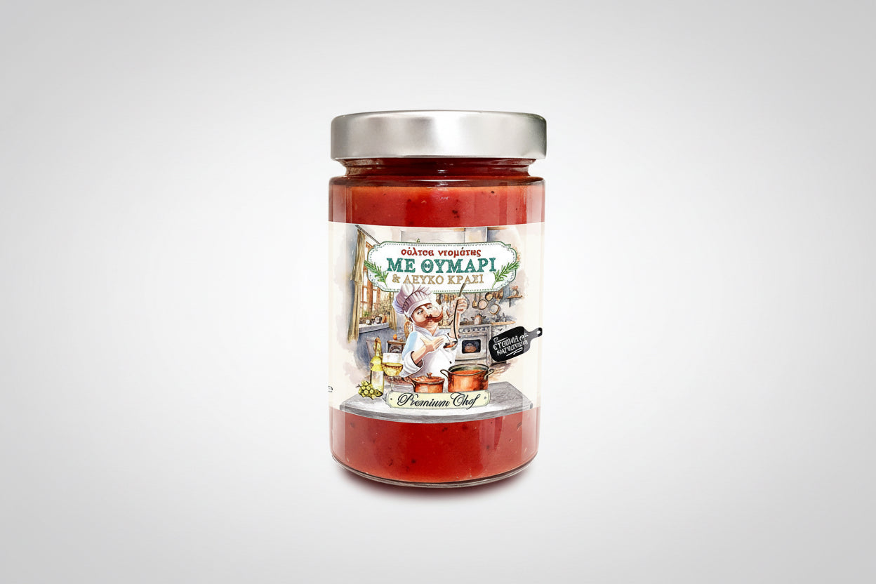 Σάλτσα με Θυμάρι & Λευκό Κρασί 370g | Premium Chef | Χειροποίητη