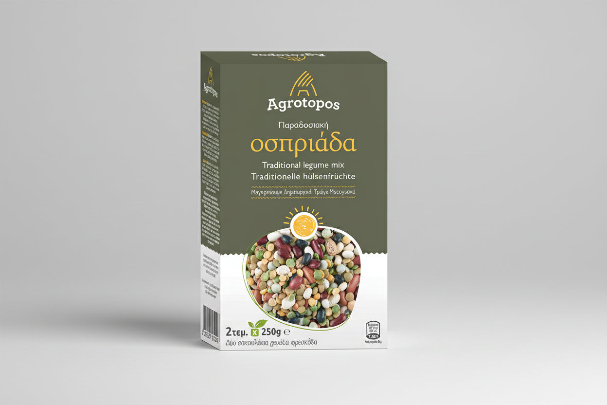 Παραδοσιακή Οσπριάδα 250g | Agrotopos | Μείγμα Ελληνικών Οσπρίων