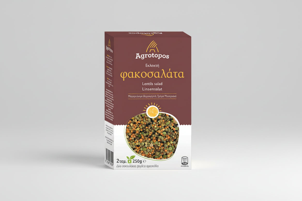 Φακοσαλάτα 500g | Agrotopos | Μείγμα Πολύχρωμης Φακής