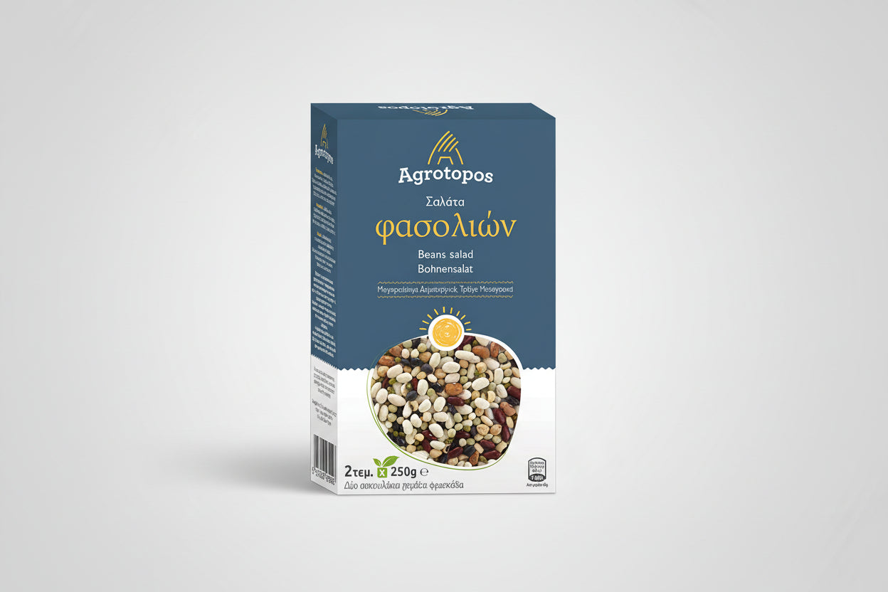 Σαλάτα Φασολιών 500g | Agrotopos | Μείγμα Πολύχρωμων Φασολιών