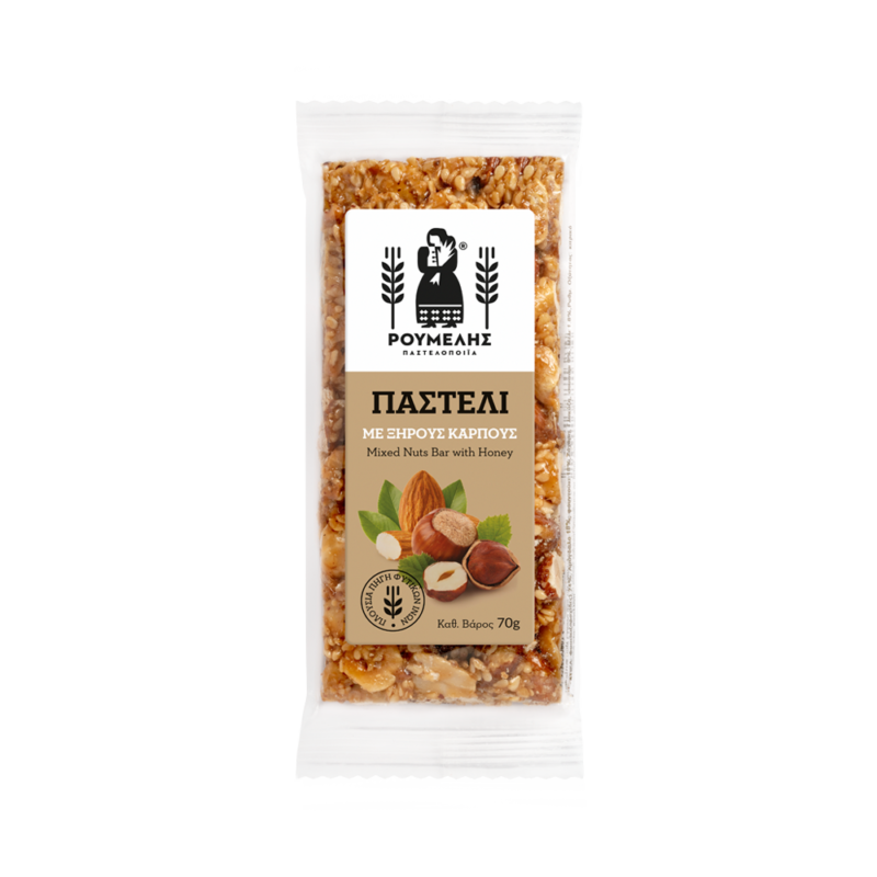 Παστέλι με ξηρούς καρπούς 'Ρούμελης' 70g
