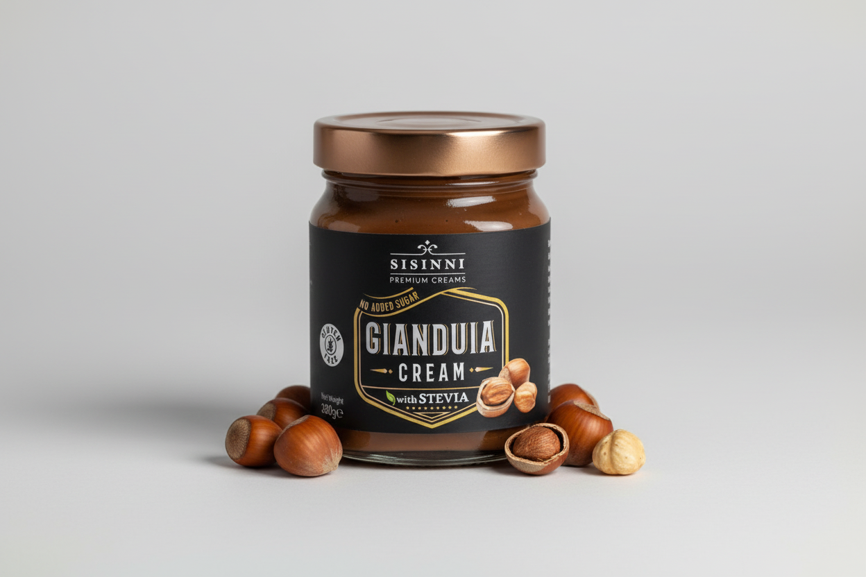 Πραλίνα Sisinni Premium Creams Με Stevia Gianduja - paradosiakopantopoleio.com