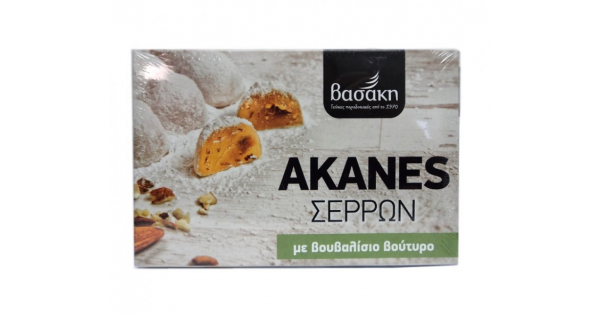 Παραδοσιακός Ακανές Σερρών με Βουβαλίσιο Βούτυρο και Αμύγδαλο 360γρ