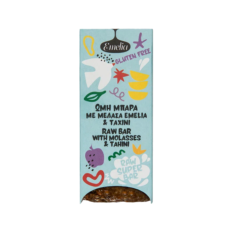 Μπάρα ενέργειας με μελάσα & ταχίνι 45γρ-Emelia
