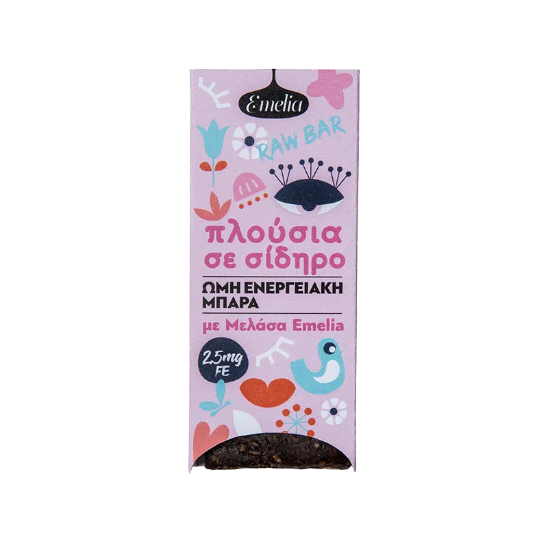 Μπάρα ενέργειας με μέλάσα & κακάο 45γρ-Emelia