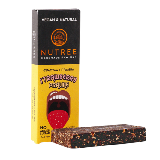 Μπάρα ενέργειας Πραλίνα φράουλα 60γρ-Nutree