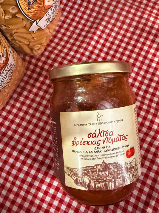 Σάλτσα Ντομάτας Μοναστηριακή 490γρ - Ιεράς Μονής Τιμίου Προδρόμου Σερρών