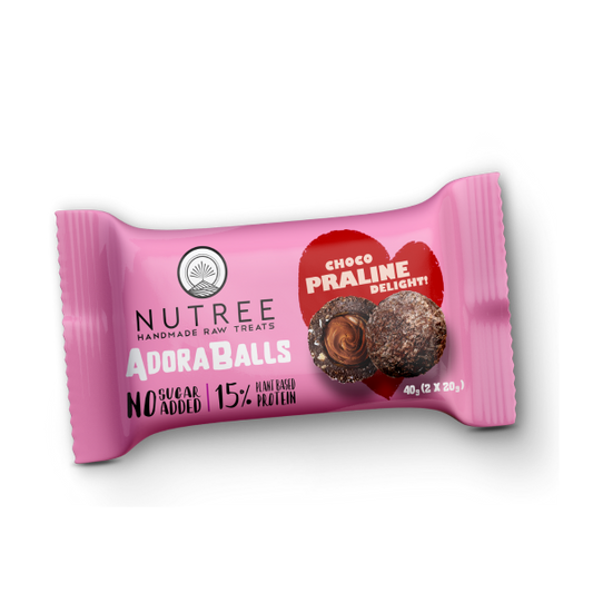 AdoraBalls Protein Balls με Σοκολατένια Πραλίνα • Nutree • 2×20γρ