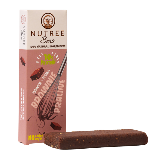 Μπάρα πρωτεΐνης Μπράουνι πραλίνα 50γρ-Nutree