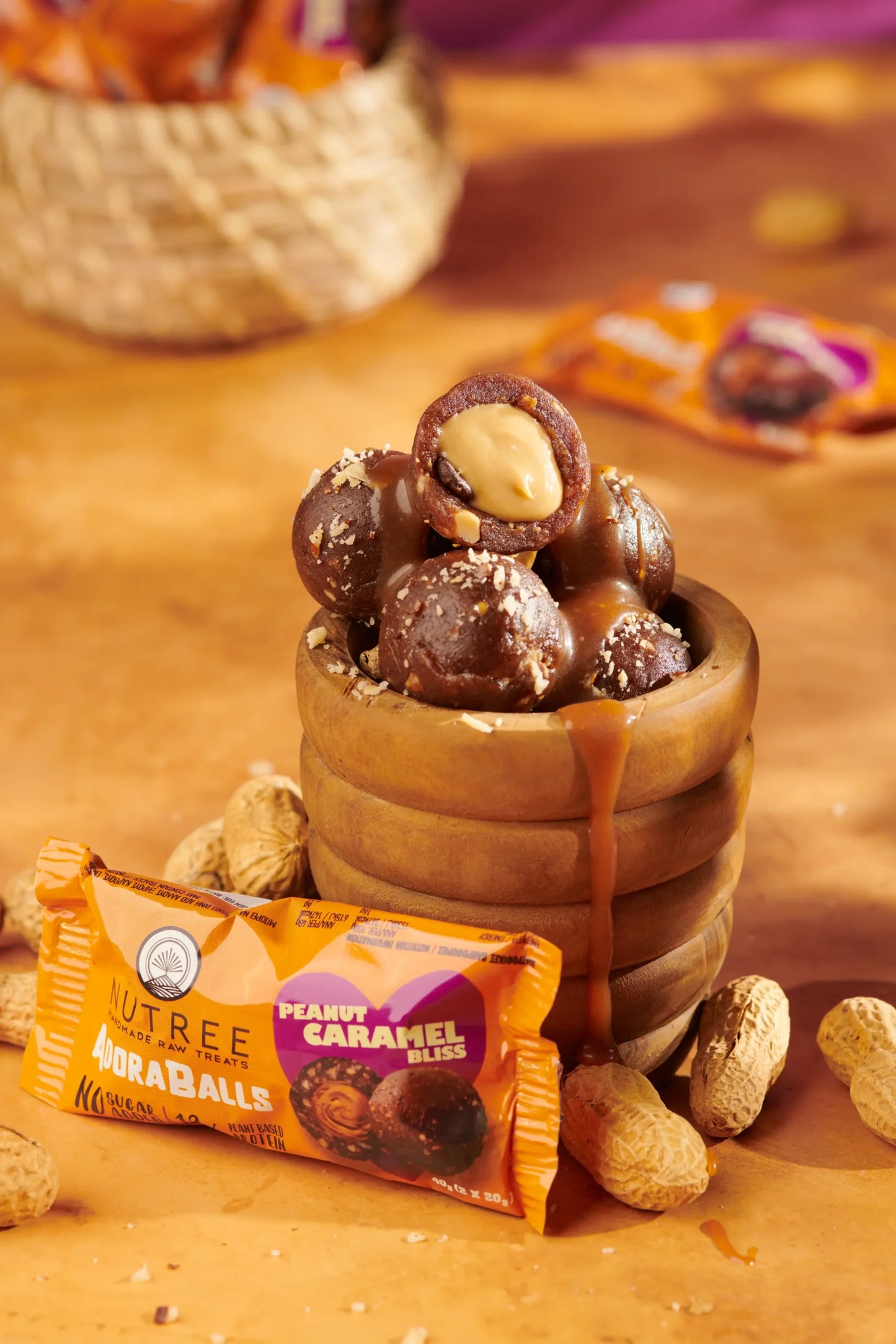 AdoraBalls Protein Balls με Καραμελωμένη Πραλίνα Φιστικιού • Nutree • 2×20γρ