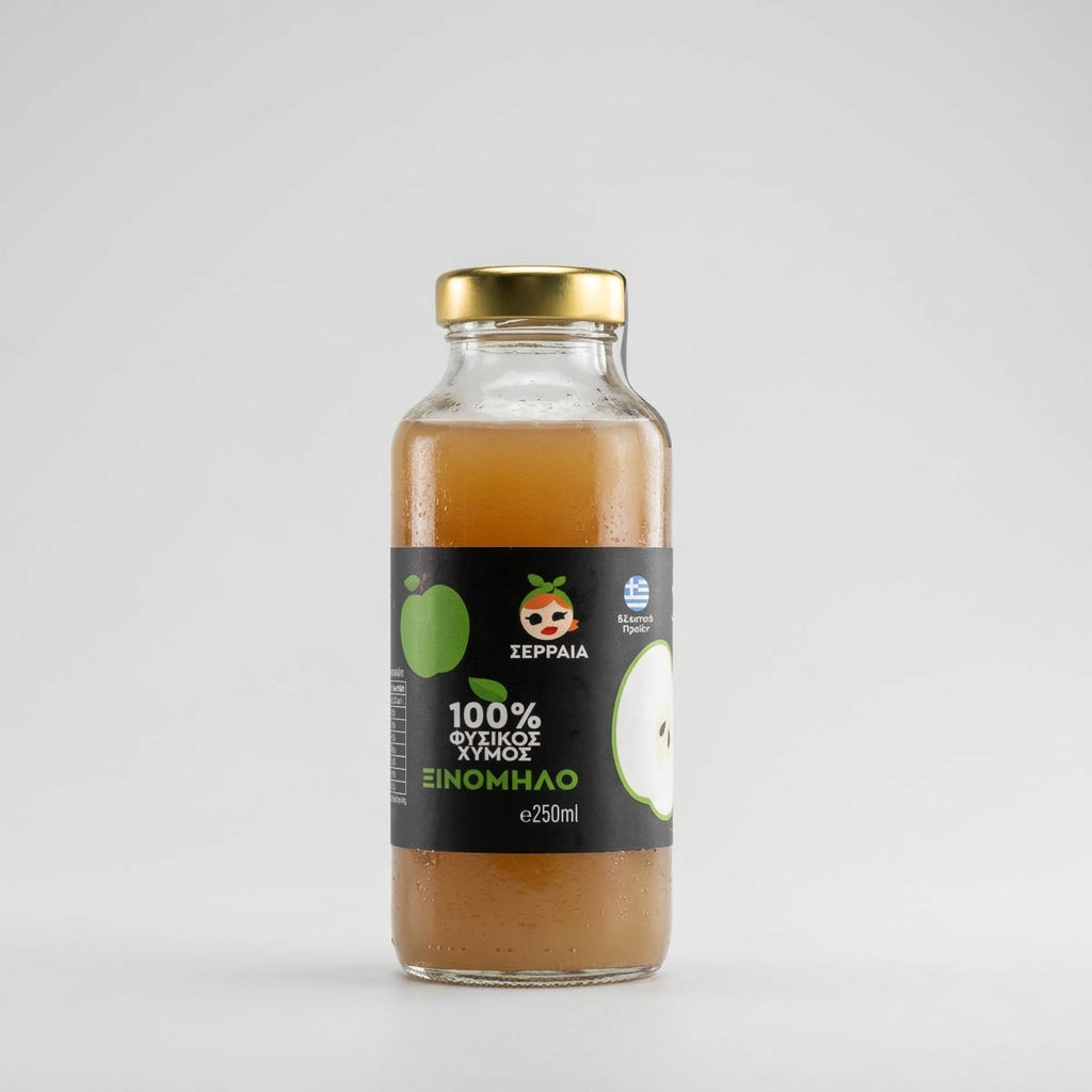 chymos xinomylo 100% fysikos ellinikos gyalino mpoukali 250ml