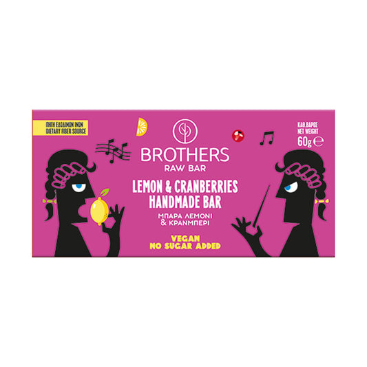 Μπάρα Λεμόνι – Κράνμπερι 60γρ- Brothers