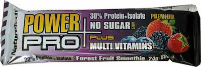 Μπάρα Πρωτεΐνης Forest Fruit Smoothie Χωρίς Ζάχαρη ''Power Pro'' 80γρ