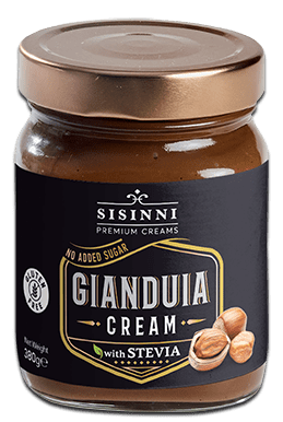 Πραλίνα Sisinni Premium Creams Με Stevia Gianduja  Rito's Food 380gr